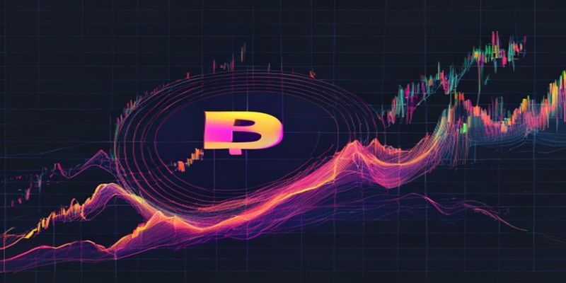 chart showing perpetual price diverging from fair price index line, with shaded arbitrage zone